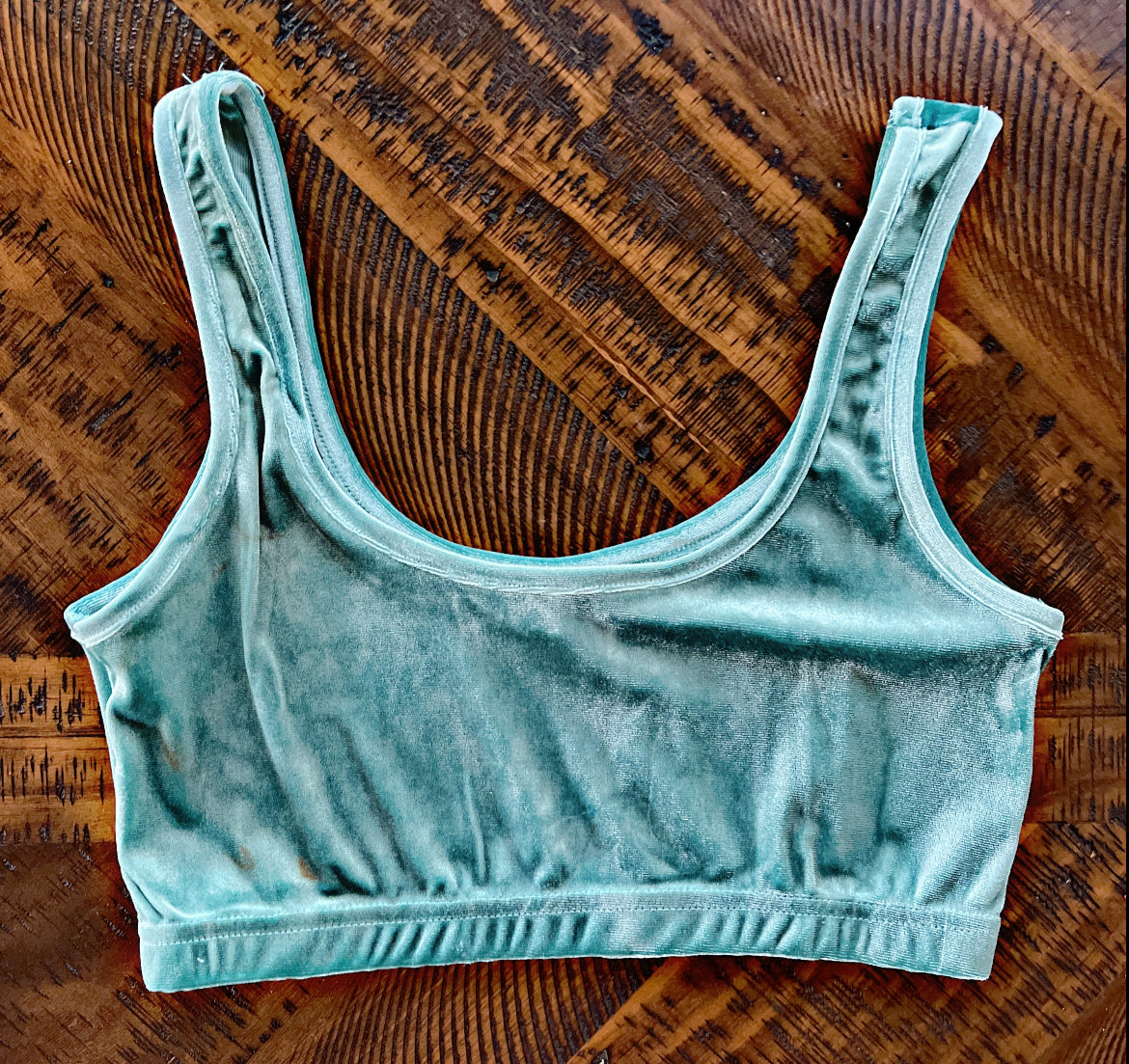 Velvet Bralette Tops