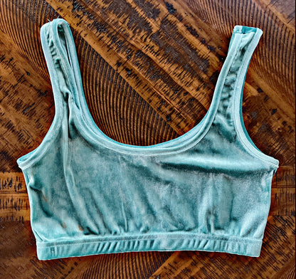 Velvet Bralette Tops
