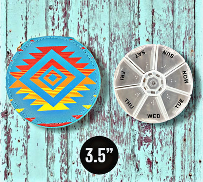 Southwest Print Pill Organizers