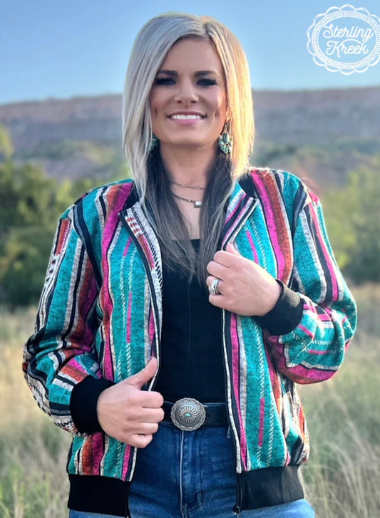 Serape Bomber Jacket