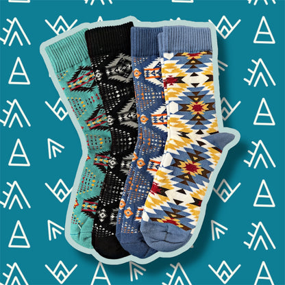 Western Print Socks