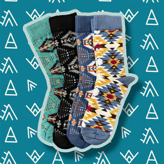 Western Print Socks