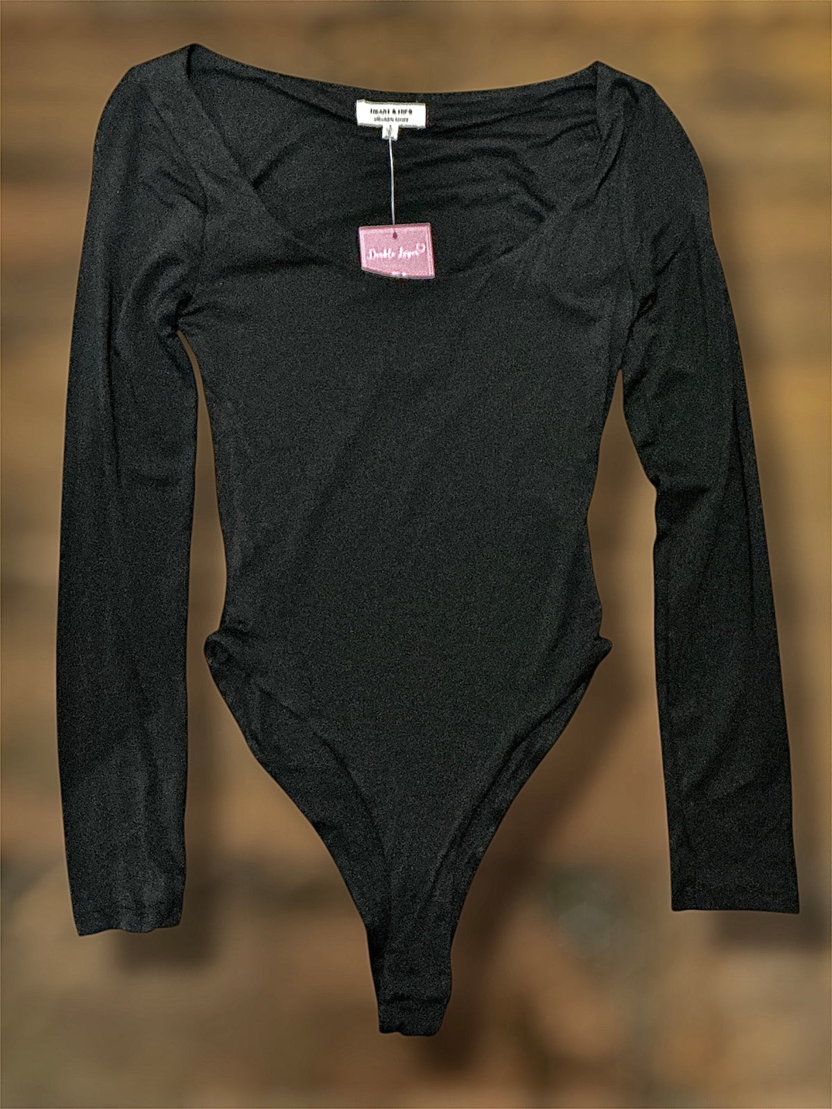 Black Double Layered Bodysuit