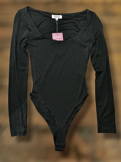 Black Double Layered Bodysuit