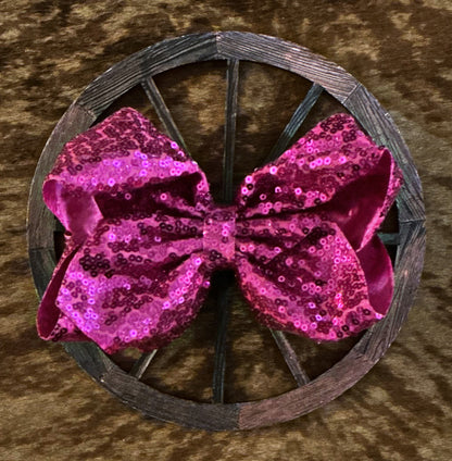 6.5” Double Layer Sequin Hair Bows