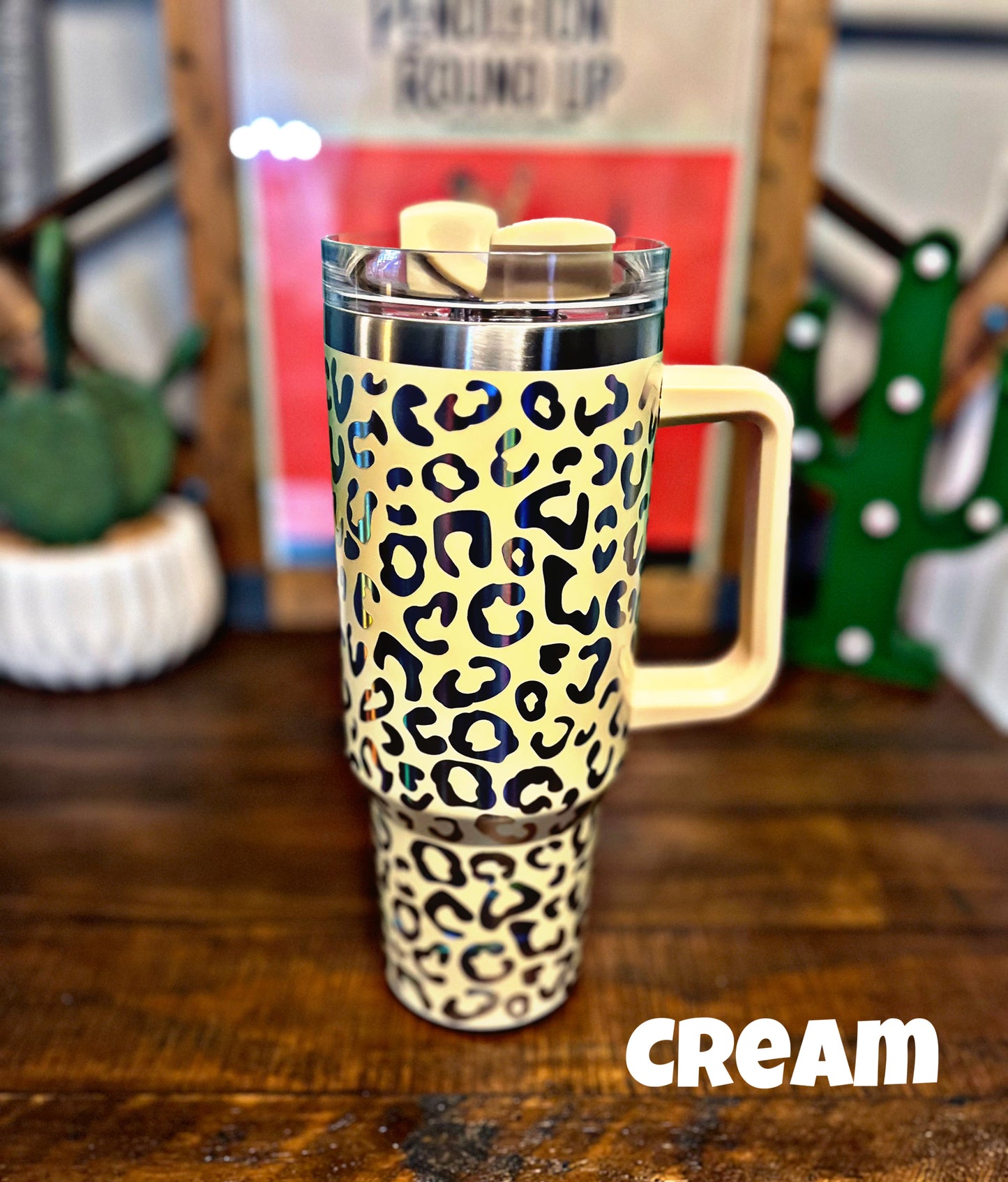 Leopard Print 40 oz. Tumblers