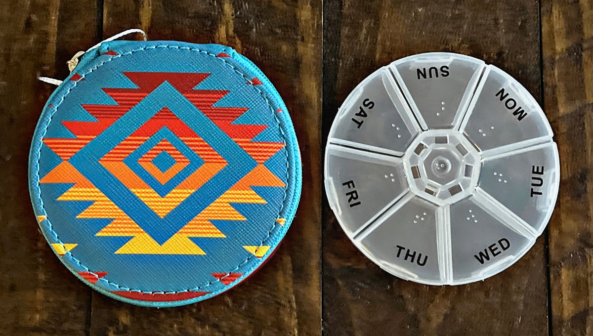 Southwest Print Pill Organizers