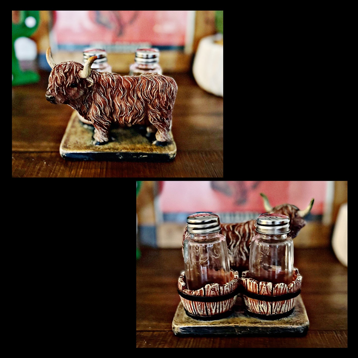 Highland Cow Salt and Pepper Shakers
