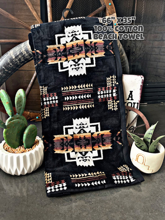 Black Southwest Towel