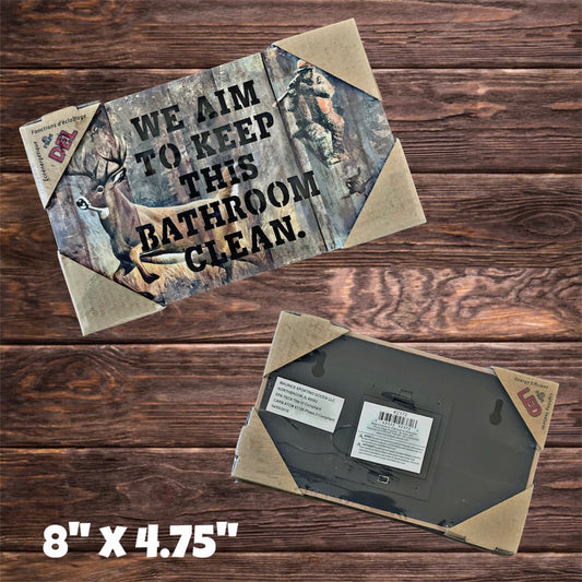 Light Up Bathroom Hunting Sign
