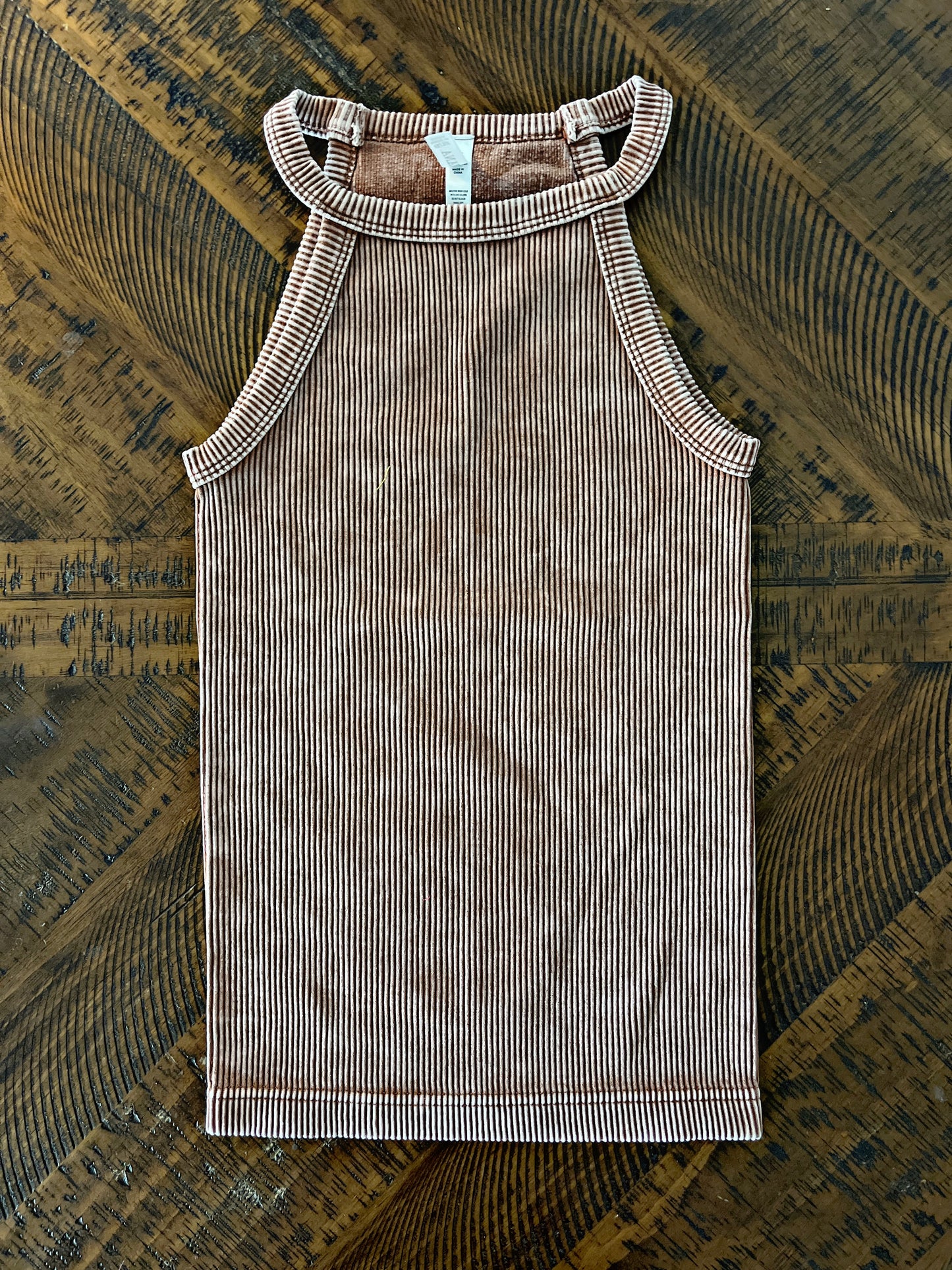 Mocha Ribbed Tank