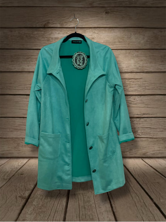 Turquoise Soft Long Coat