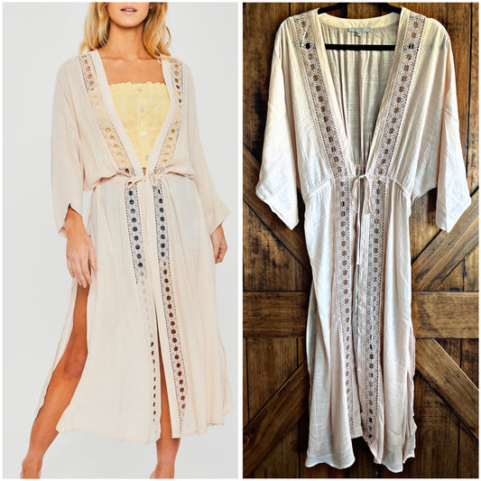 Cream Kimono/Coverup