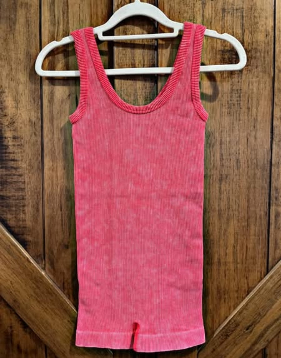 Mineral Washed Red Unitard