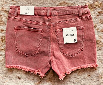 Coral Zenana Shorts