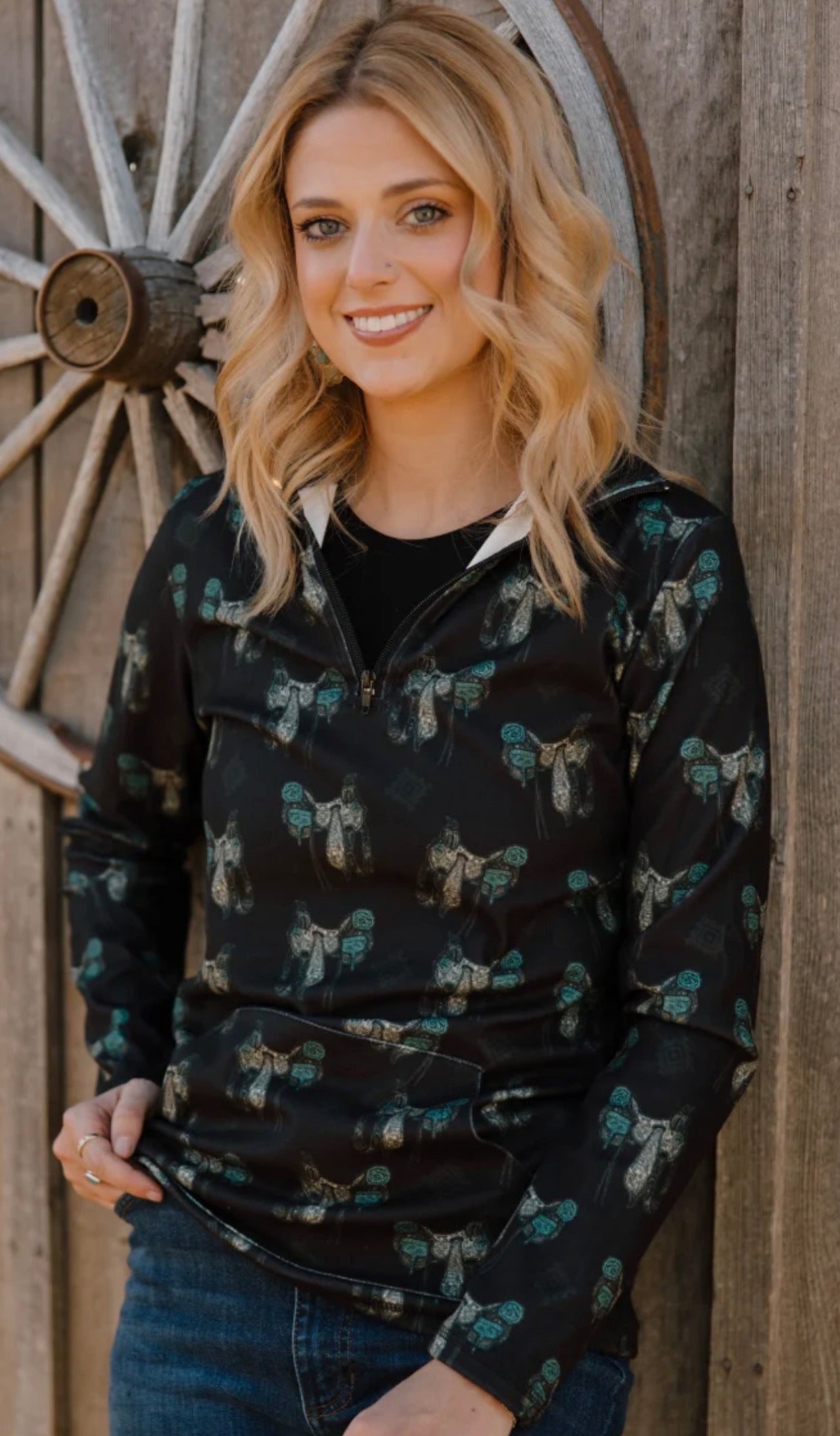 Southwest Saddle Pullover