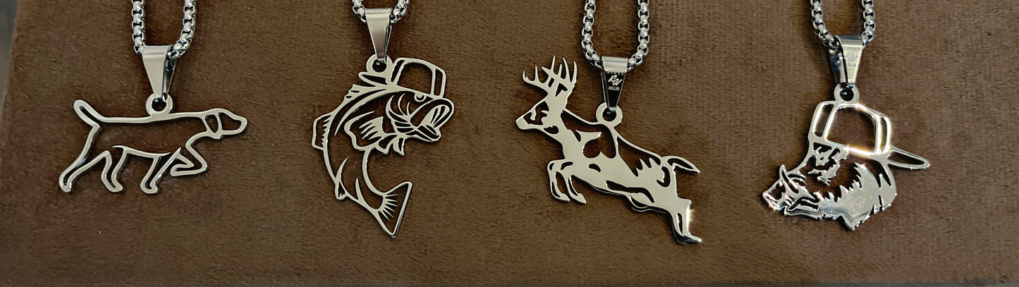 Ridge and Holler Brand - Stainless Steel Hunting Necklaces