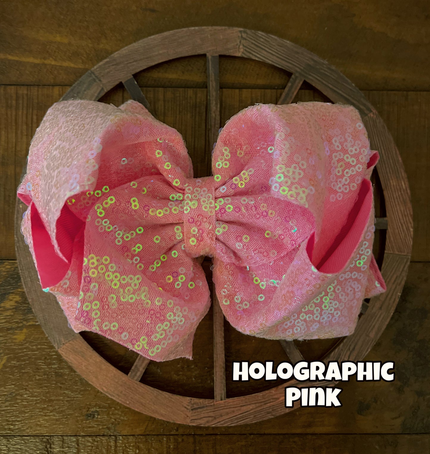 6.5” Double Layer Sequin Hair Bows