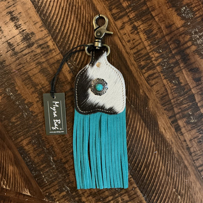 Real Leather Fringe Keychains by Myra