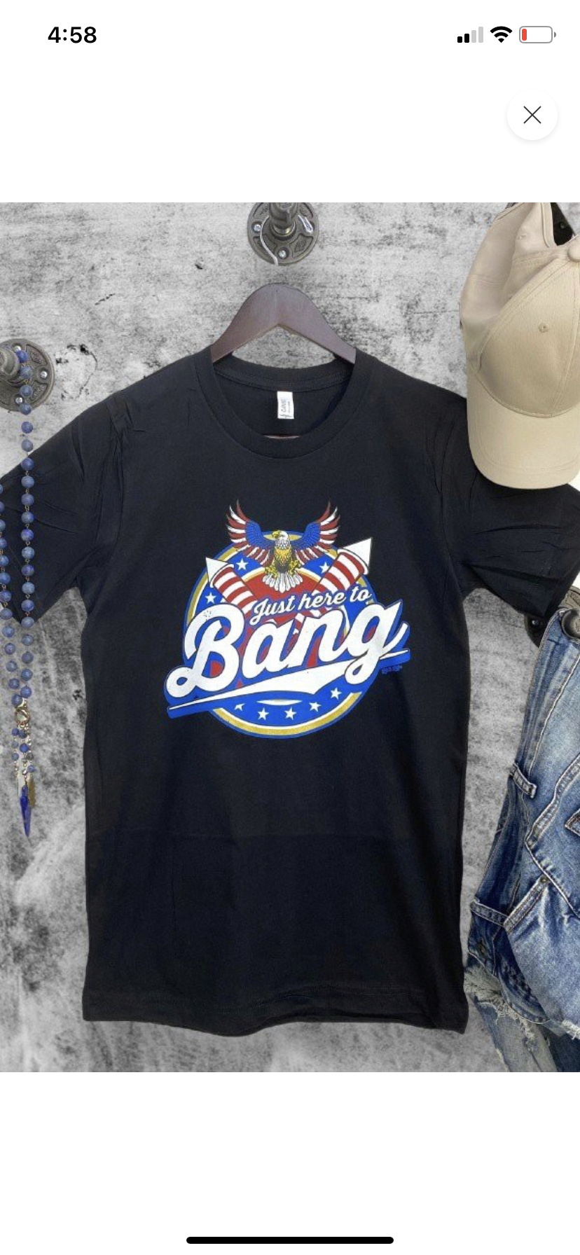 Just Here to Bang T-Shirt