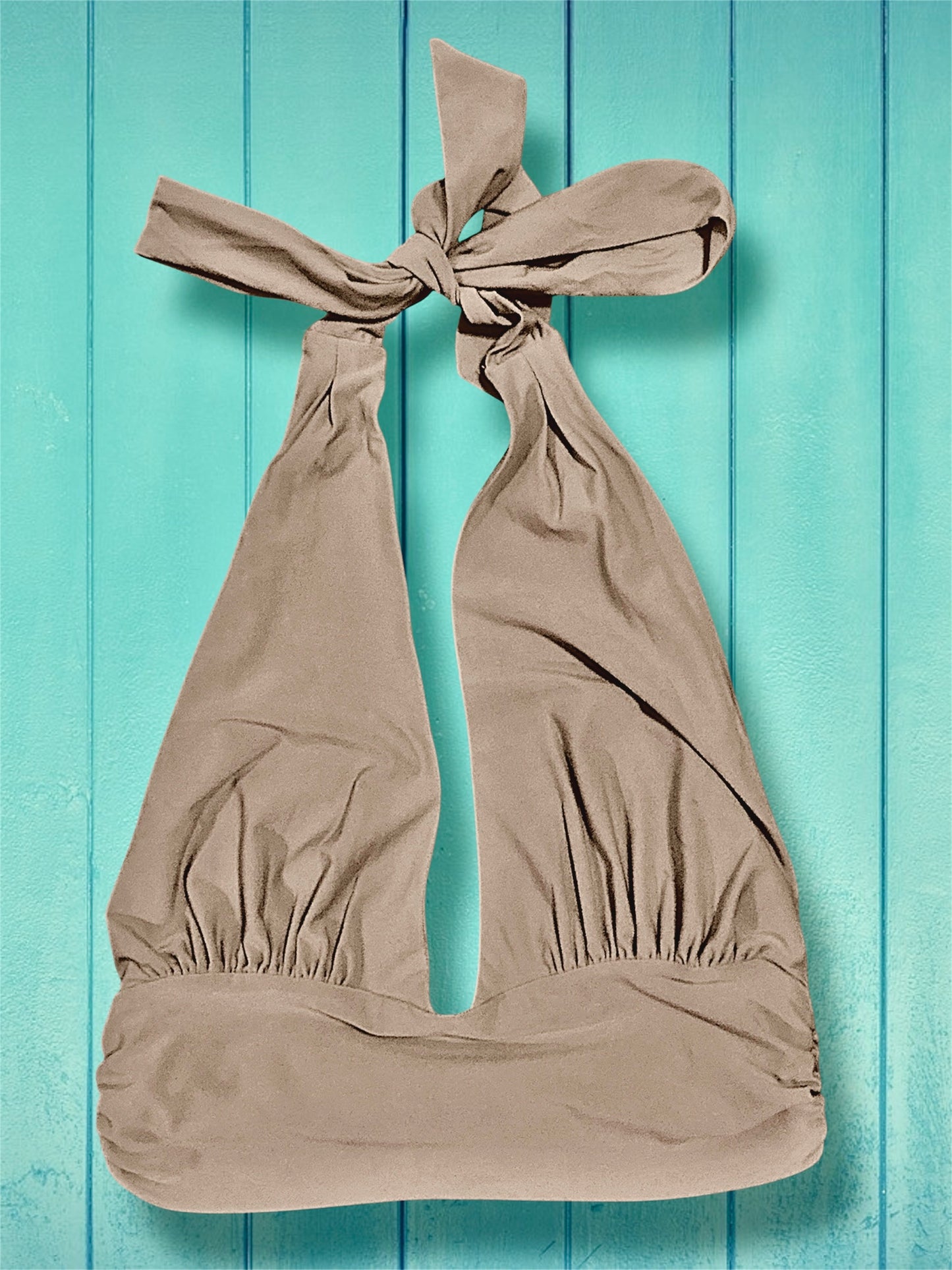 Light Mocha Halter Top