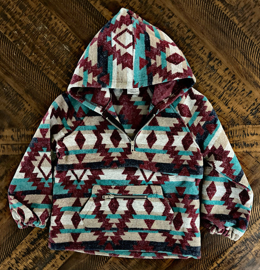 Little Girls Aztec Hoodie