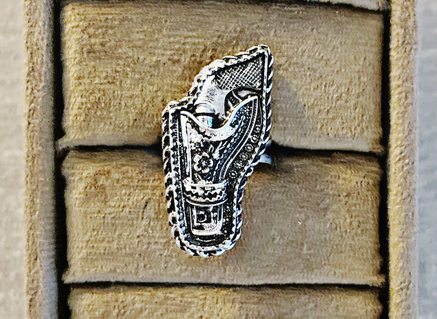 Western Cuff Band Adjustable Rings