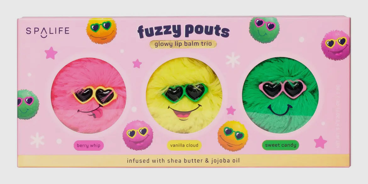 Fuzzy Pouts Lip Balm Trio