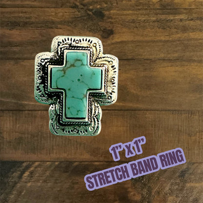 Western Stretch Band Rings