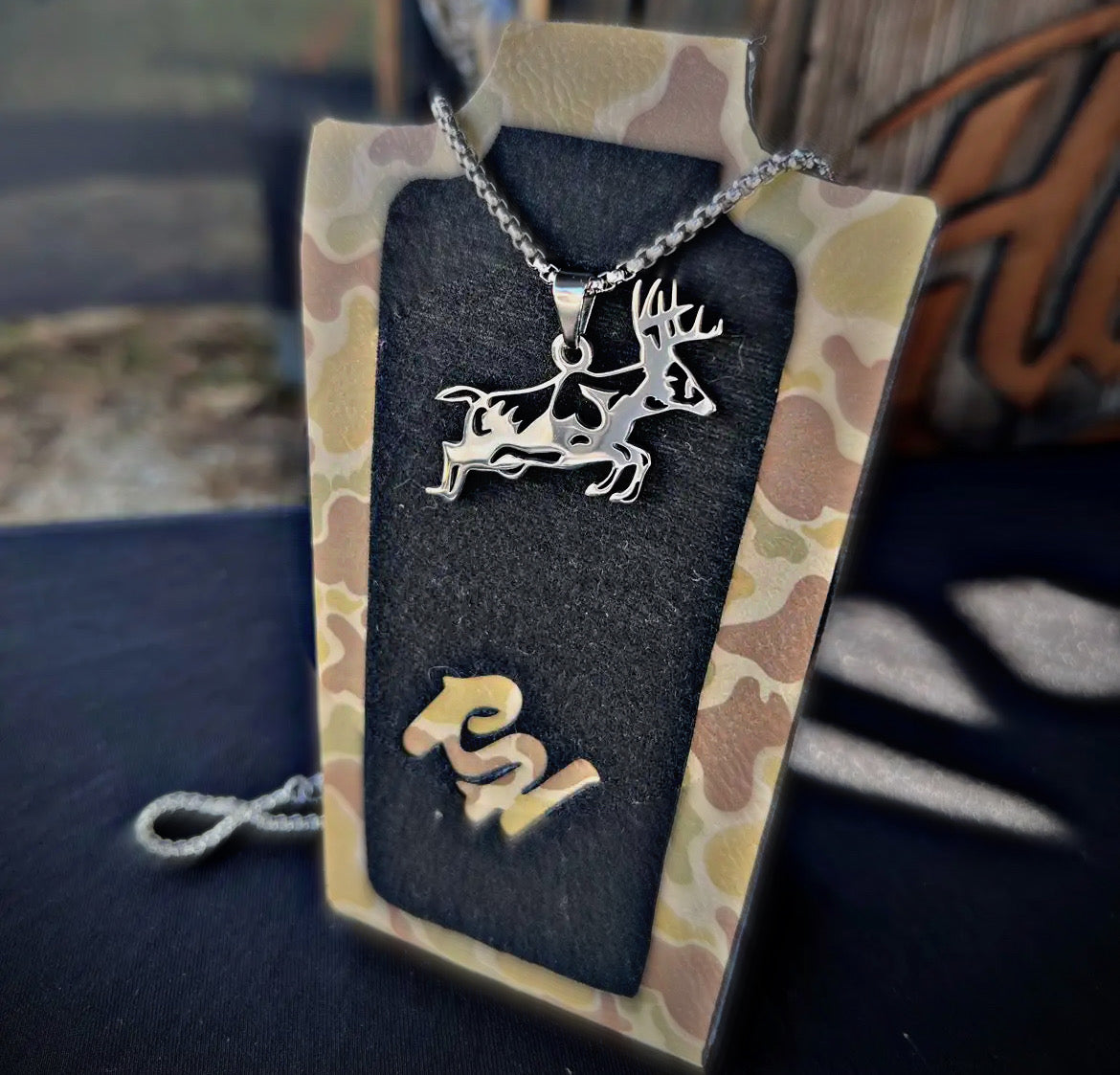 Stainless Steel Buck Necklace