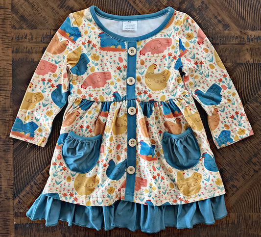 Little Girls Chicken Dress