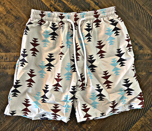 Boys Aztec Swimming Trunks