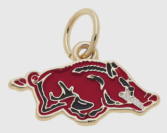 Arkansas Razorback Hog Charm