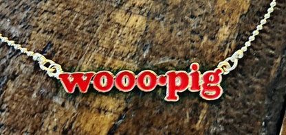 Arkansas Razorbacks “Wooo Pig” Necklace