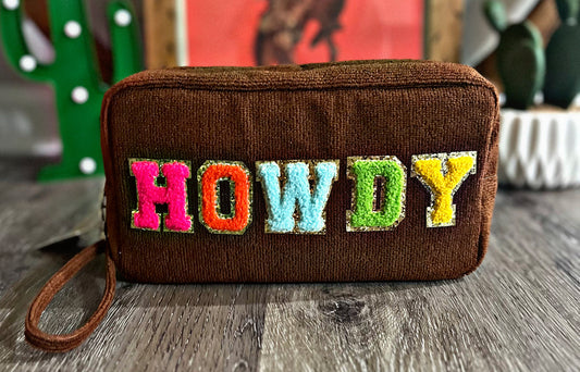 Terry Cloth Cosmetic Bags