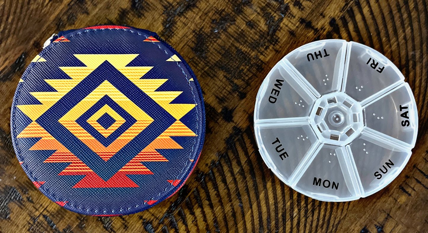 Southwest Print Pill Organizers