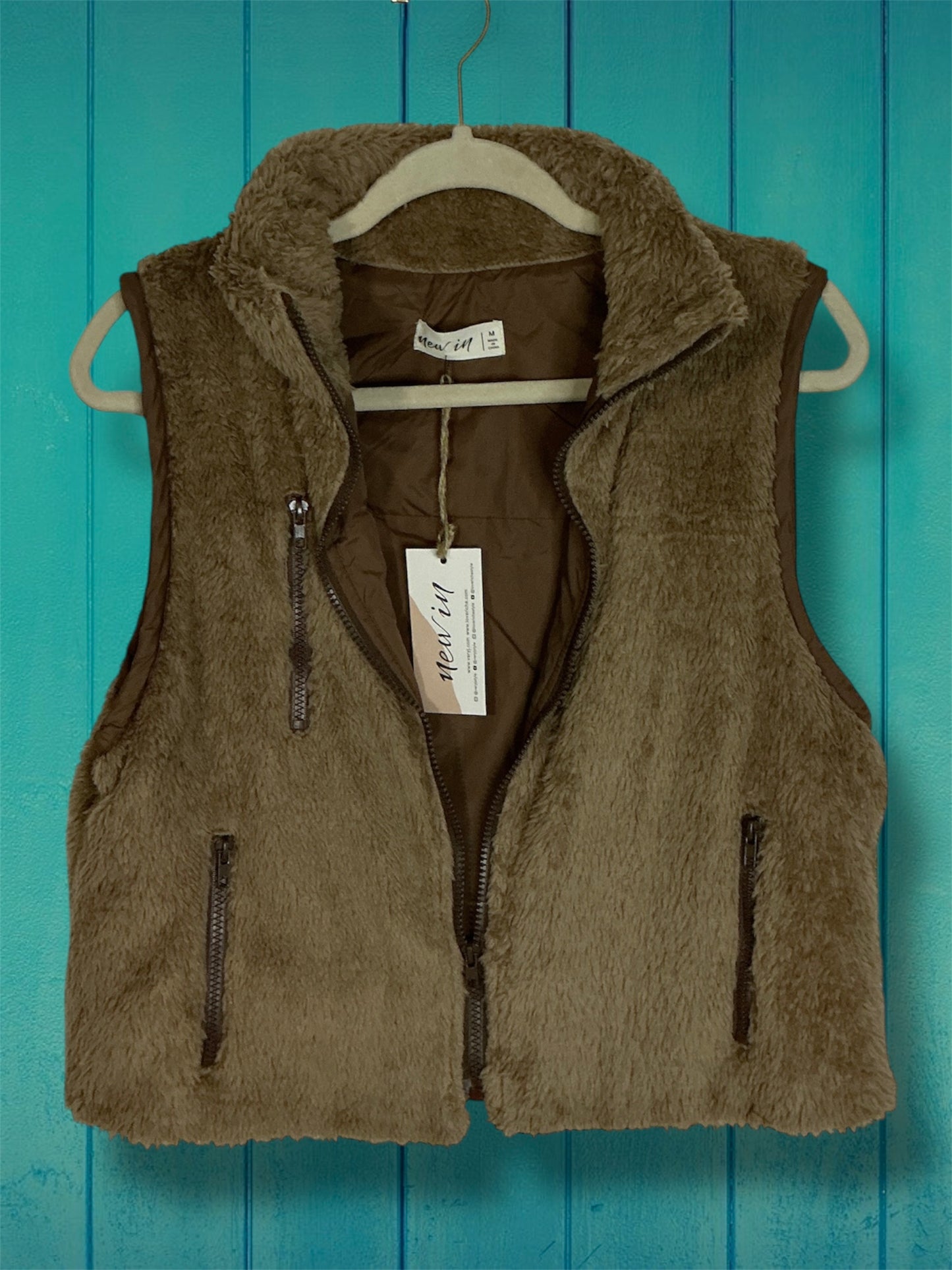 Mocha Faux Fur Vest