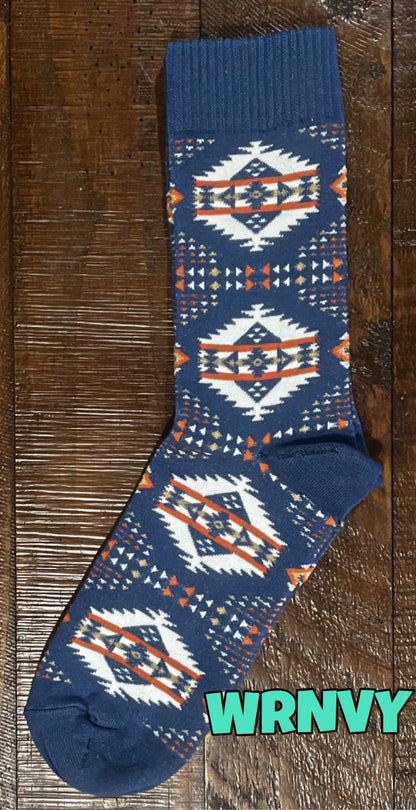 Western Print Socks