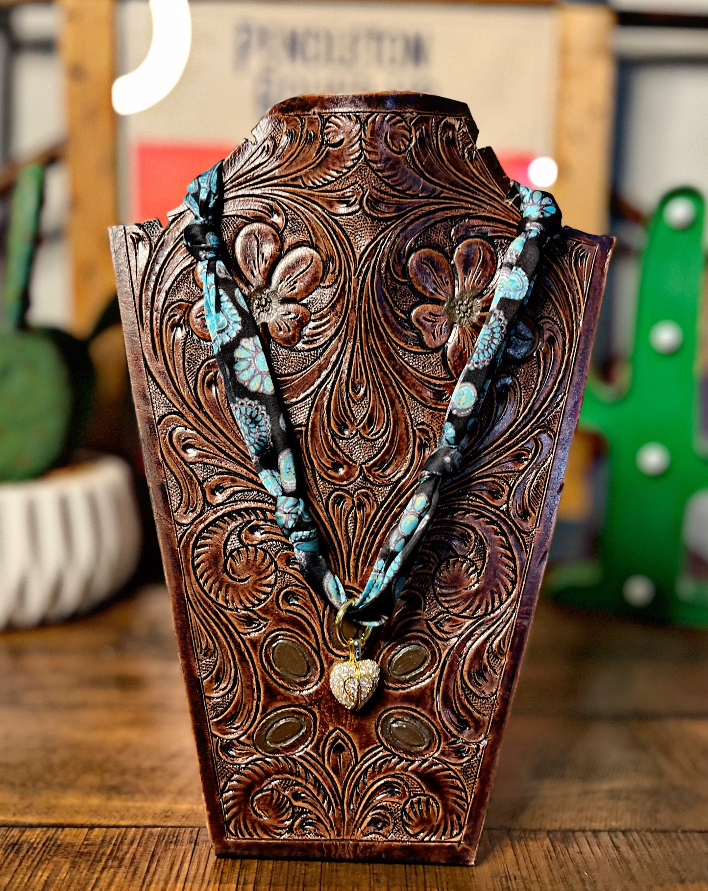 Scarf Necklaces with Charm