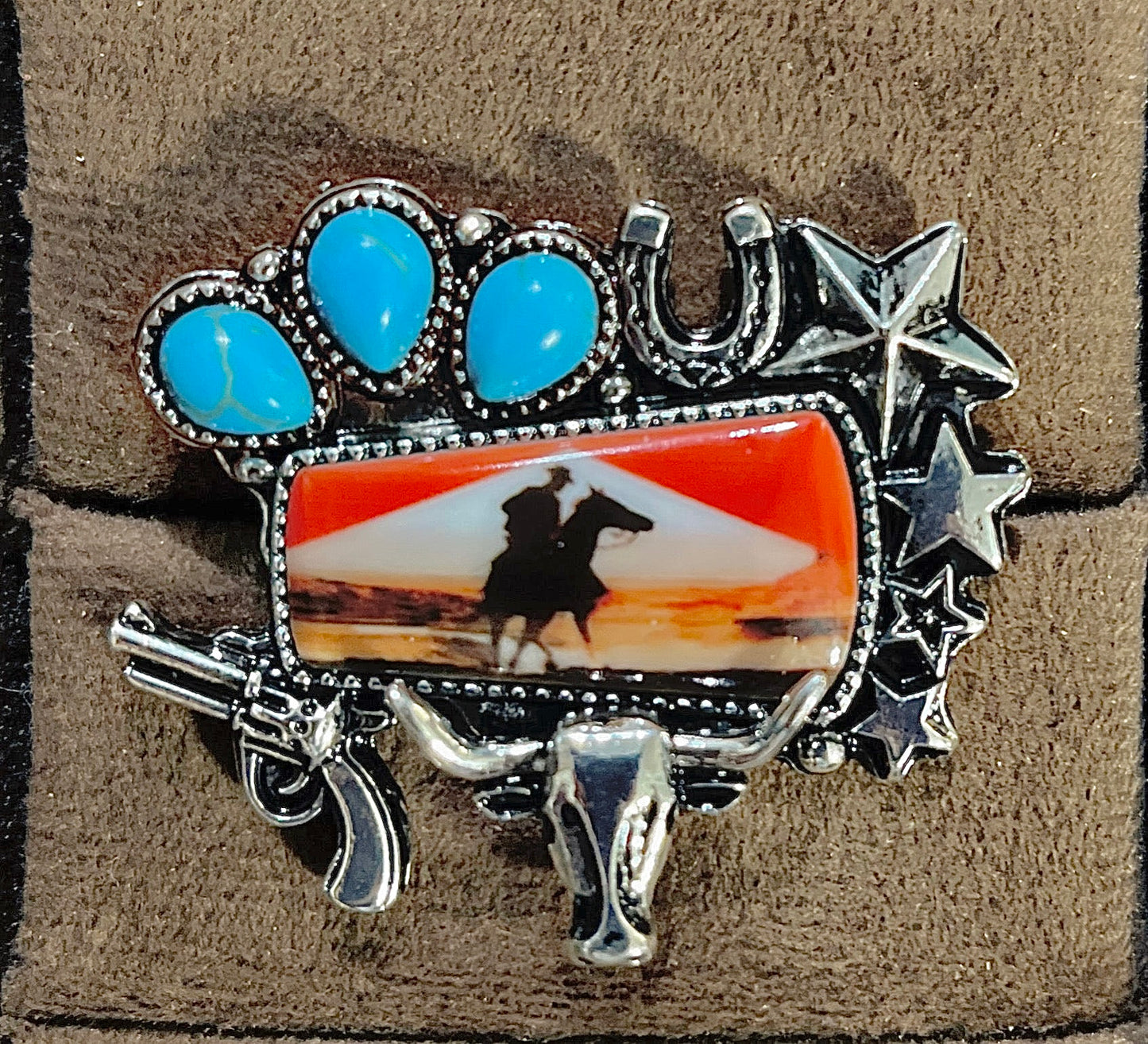 Western Cuff Band Adjustable Rings
