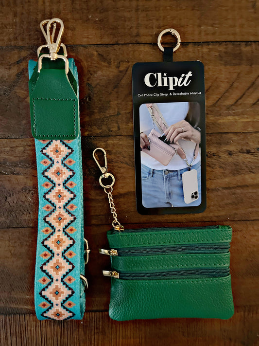 Cell Phone Crossbody Straps with Detachable Wristlet