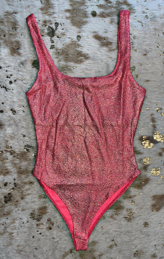 Metallic Pink Bodysuit