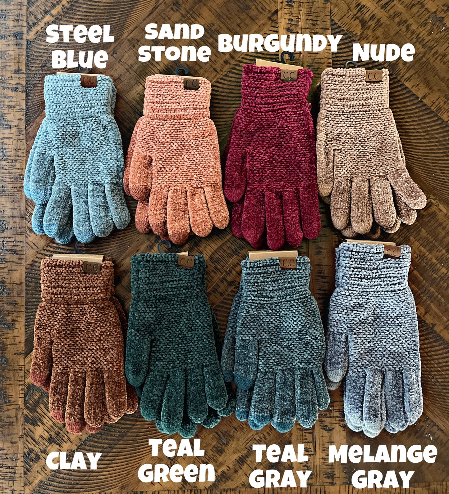 Chenille C.C. Gloves