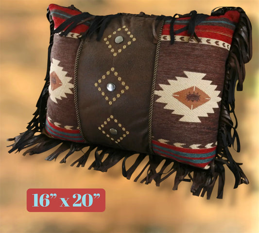 Fringe Aztec Cimarron Pillow