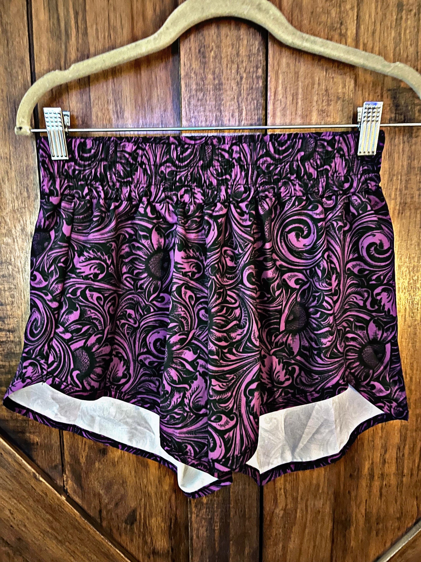 Purple Tooled Shorts