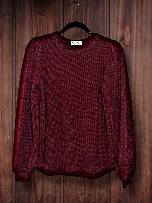 Dark Burgundy Sweater