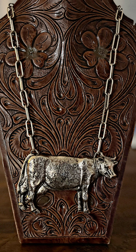 Large Cow Necklace