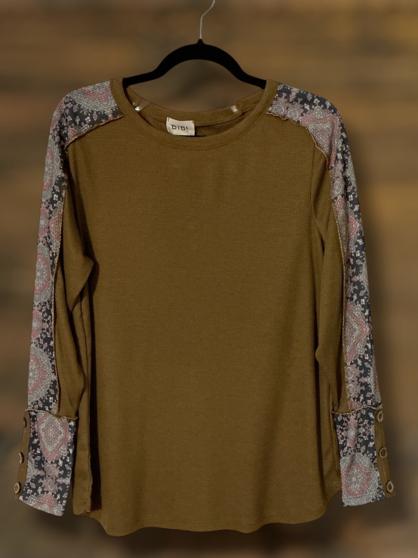 Bohemian Print Sleeve Top