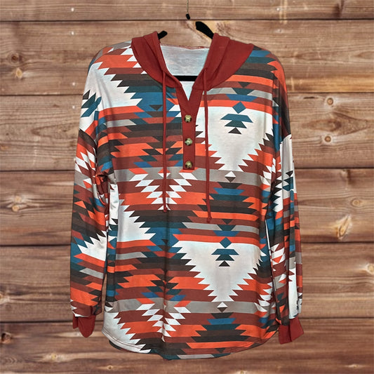 Red/Southwest Hoodie