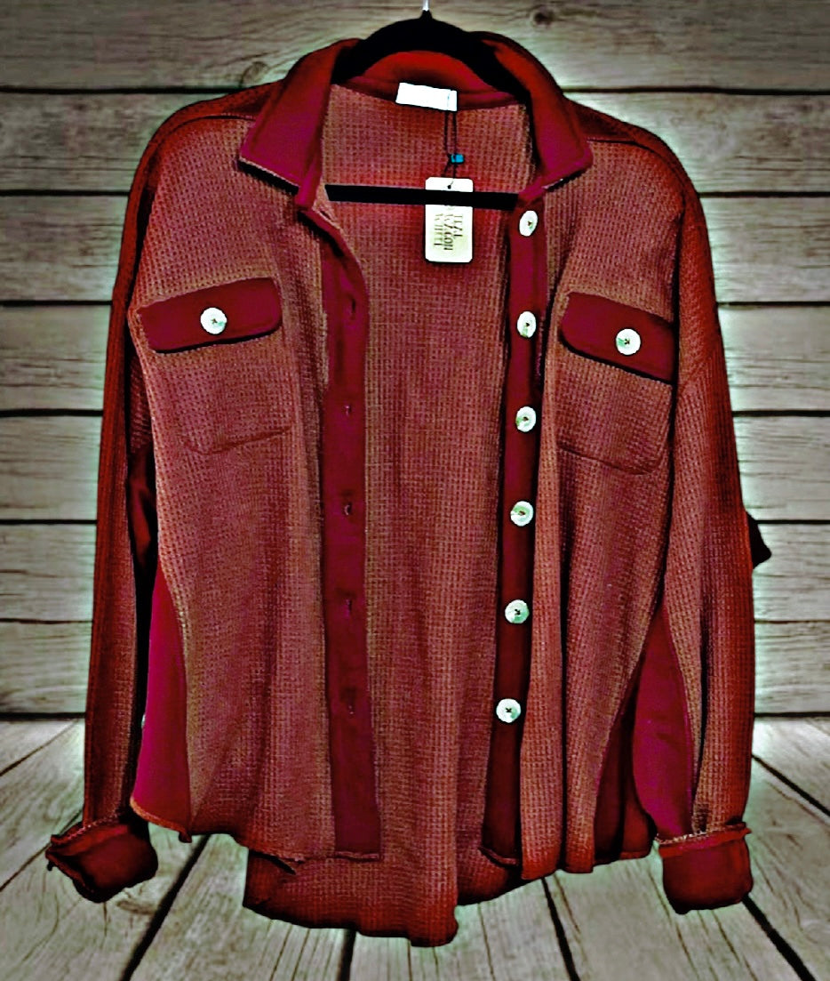 Wine Waffle Shacket